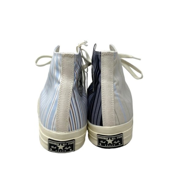 Converse Chuck 70 Retro Shoes For Men Skate High Stripes Canvas A00457C-WWSBBBBW - Picture 8 of 10